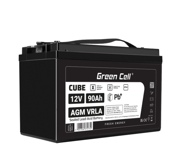 Green Cell Cube AGM VRLA IP54 12V 90Ah - 1364810 - zdjęcie